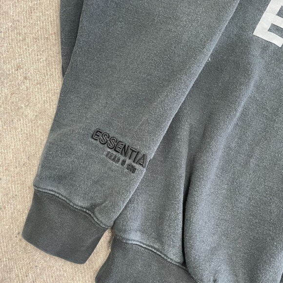 ESSENTIALS fear of god sweatshirt mens XS Black streetwear - Picture 4 of 10